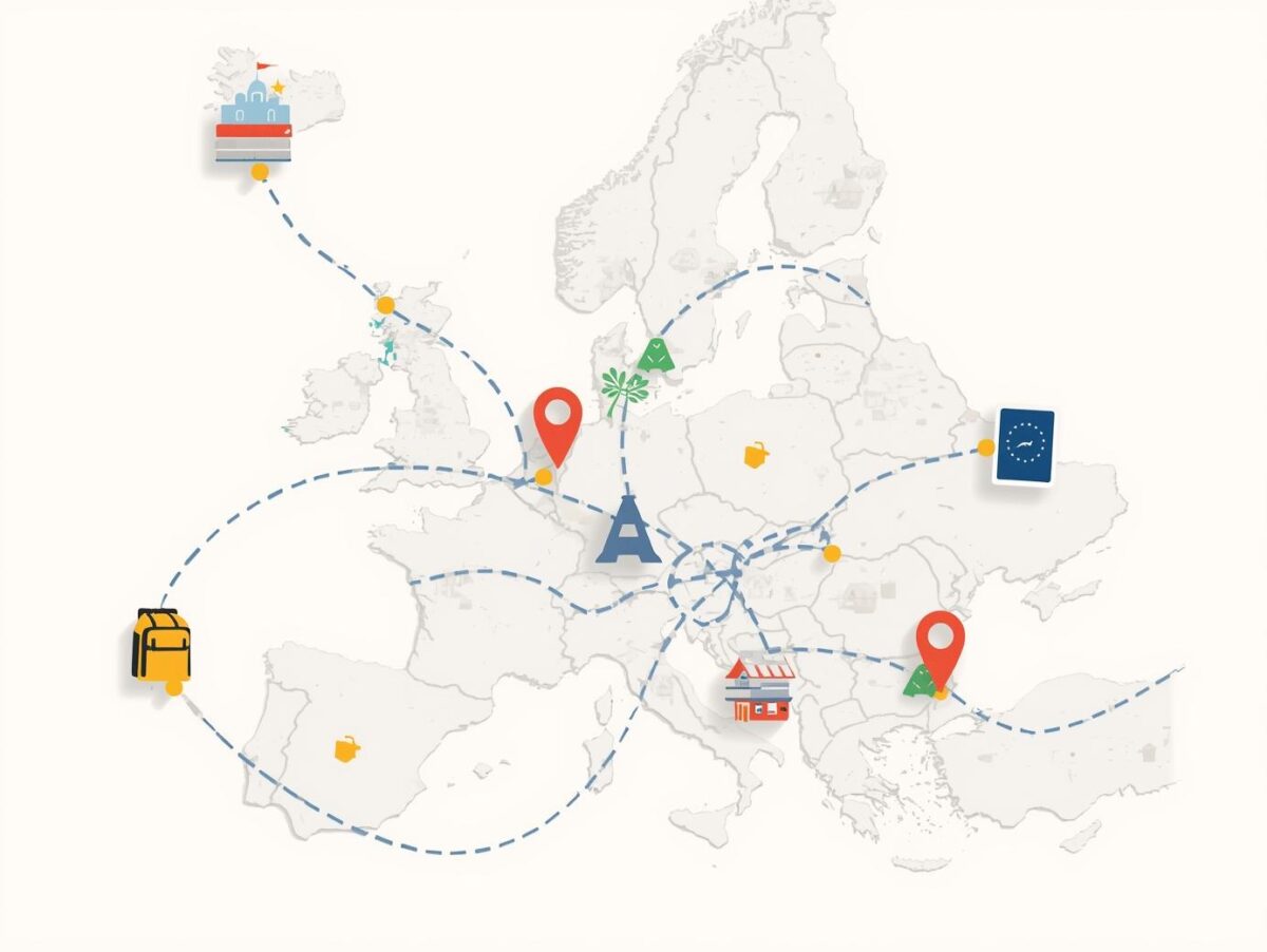 leicht reisen - Illustration fur: Reisen in Europa vor 35: Das zugänglichste (und lehrreichste) Abenteuer