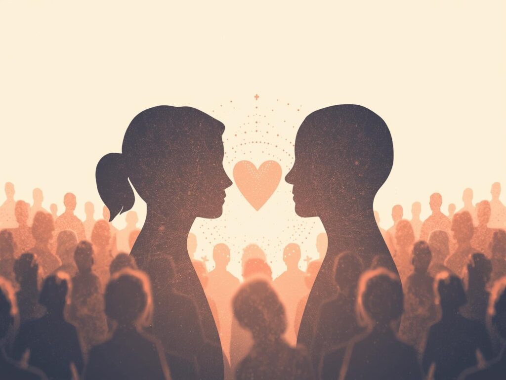 relaciones - ilustracion para: Inteligencia Artificial y Relaciones en 2025: Mi Visión para Conexiones Más Humanas